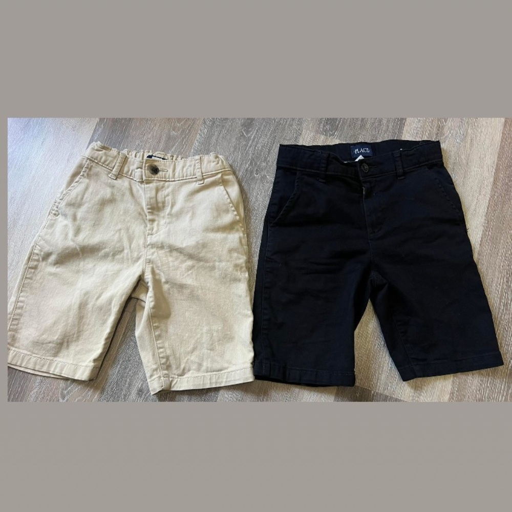 The Children's Place Black and Tan Casual Shorts
